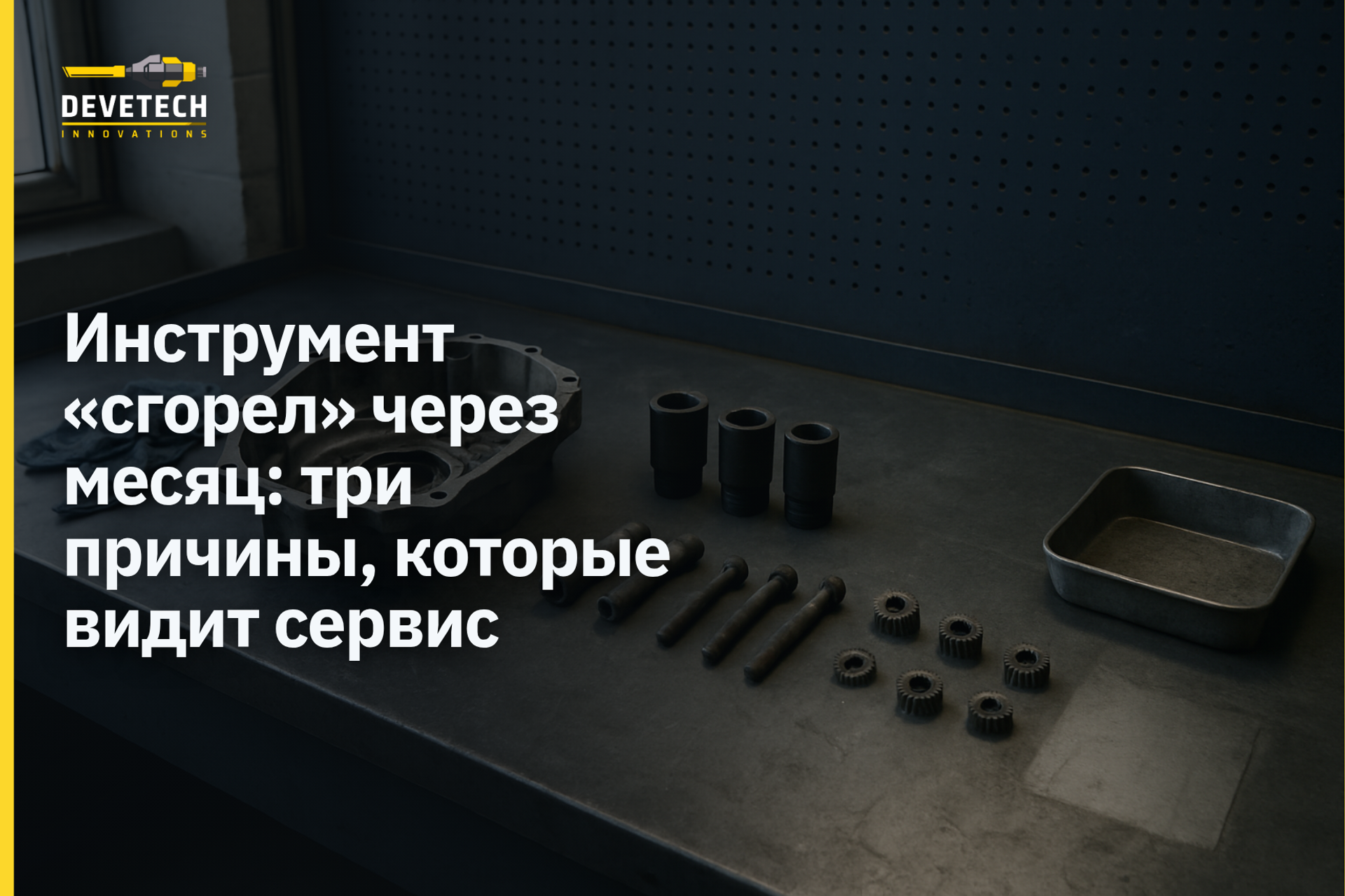 Инструмент «сгорел» через месяц: три причины, которые видит сервис