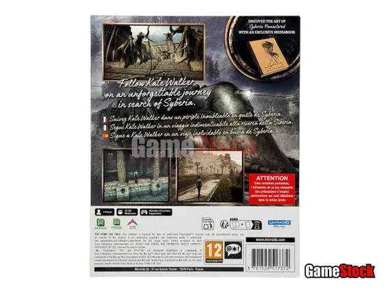PS5 Syberia Remastered Limited Edition (Б/У, Полностью на русском языке, PPSA-30140)