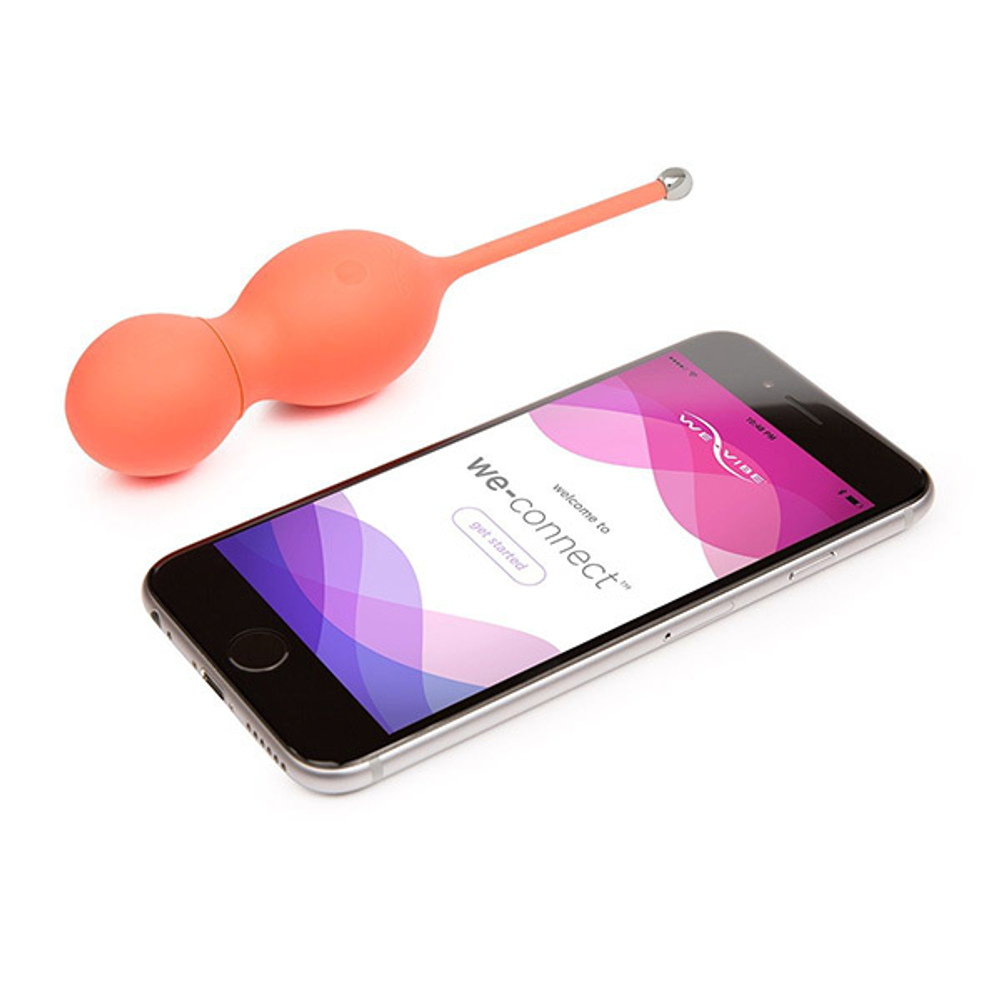 Коралловые вагинальные шарики 3.3см с вибрацией We-Vibe Bloom SNBLSGA