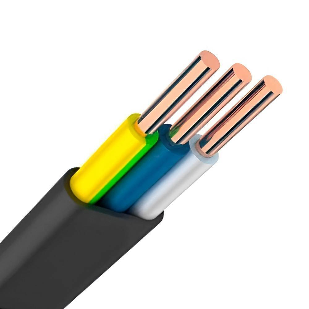 Кабель ВВГ-НГ LS 3х2,5 ГОСТ Light Cable (бухта)
