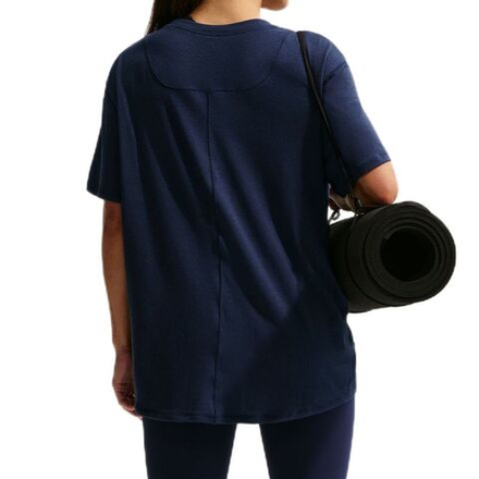 Женская теннисная футболка Nike One Relaxed Dri-Fit Short Sleeve - midnight navy/white