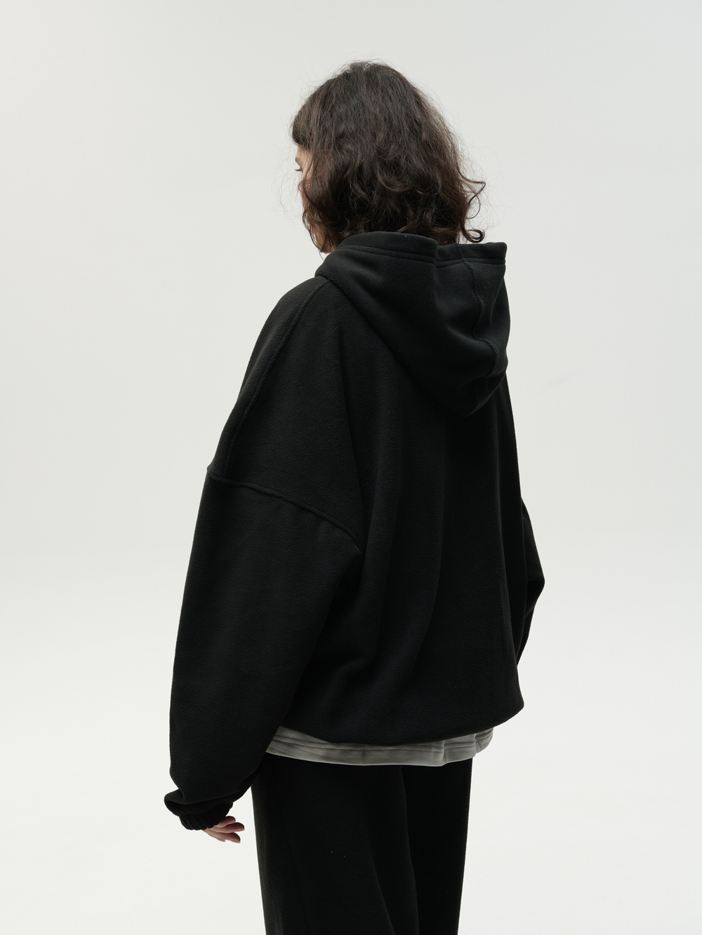 Drawstring Hoodie Black