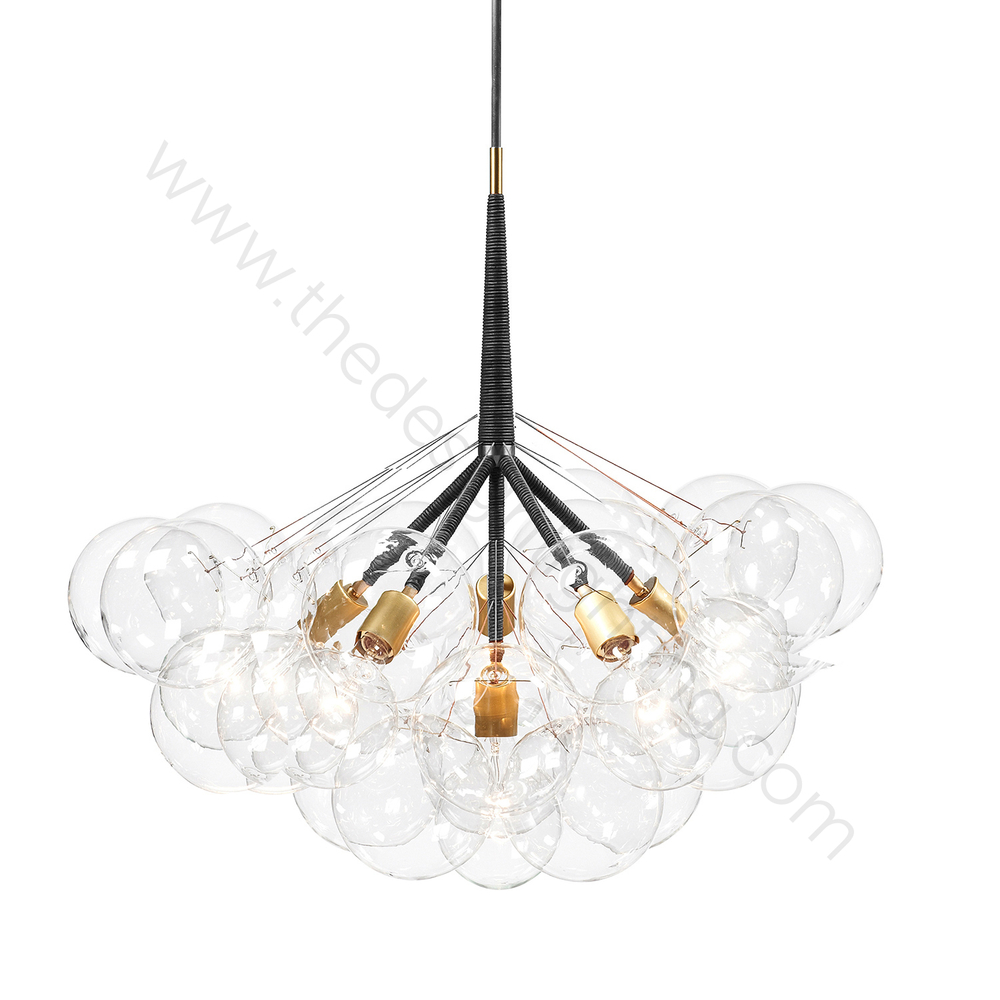 Pendant design lamp  Bubble Jumbo-36 by Pelle (Black)