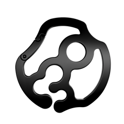 DOT black carabiner