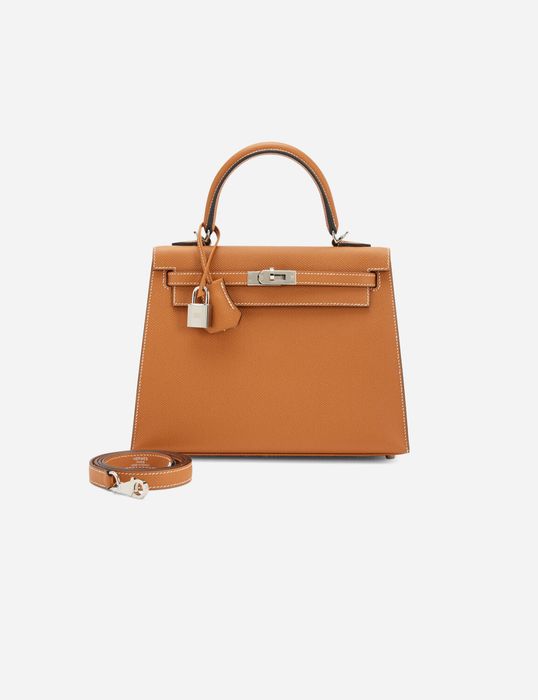 Сумка Hermes Epsom Kelly 25 Palladium Hardware 