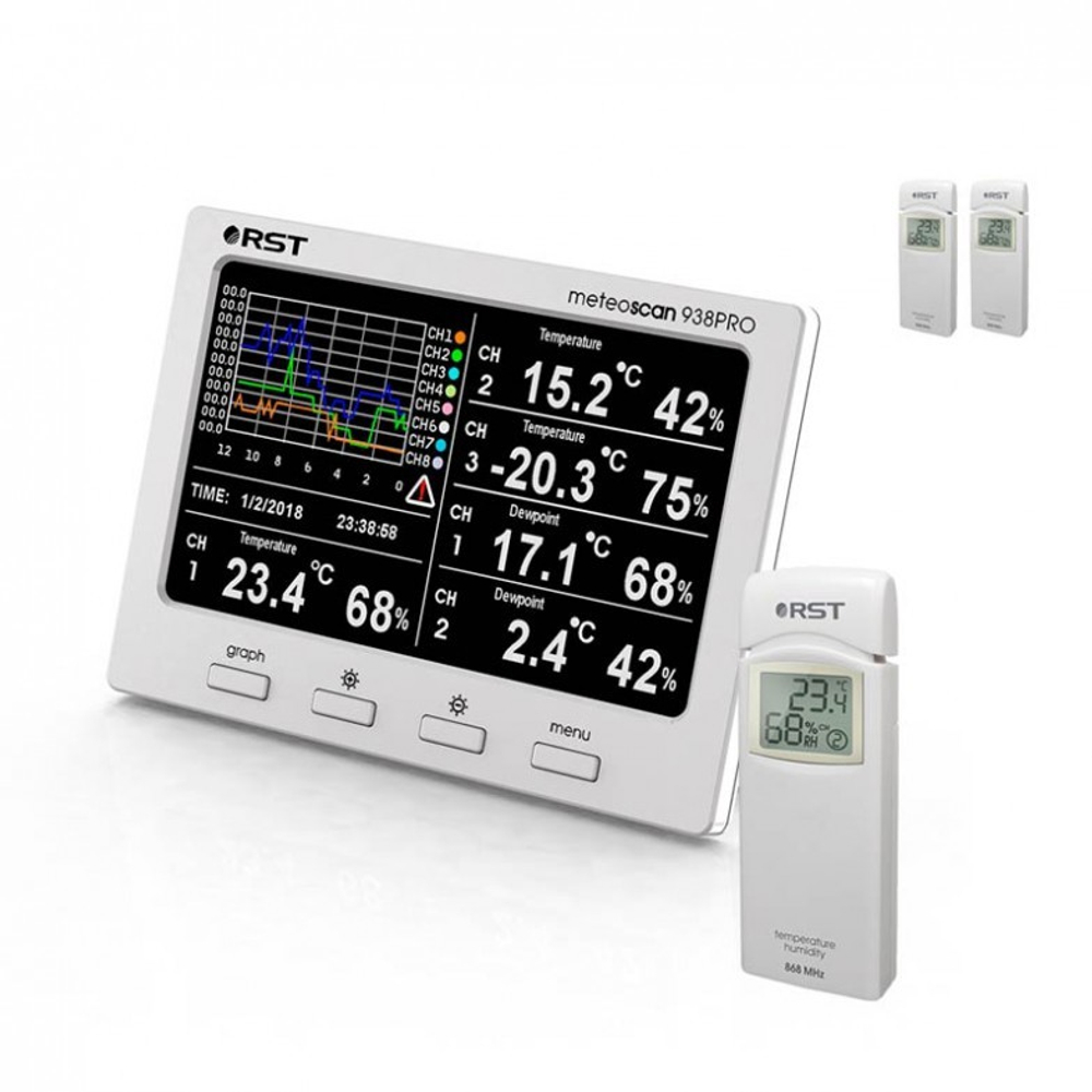 Профессиональная метеостанция RST MeteoScan 938pro