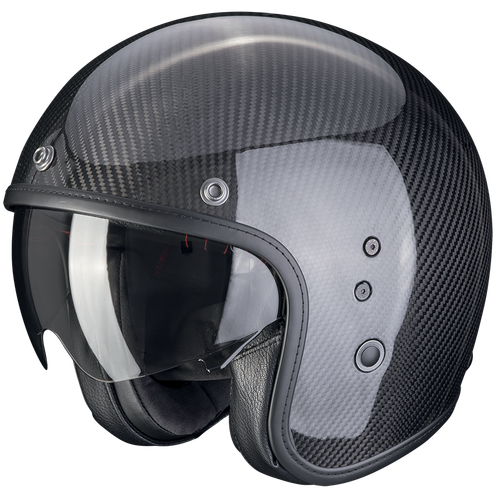 Купить Мотошлем Открытый Scorpion EXO Belfast Evo Carbon Solid / Темно-серый