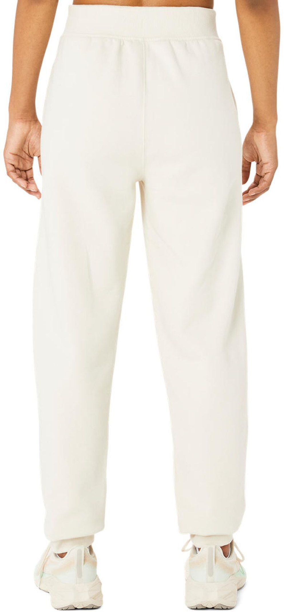 Женские теннисные брюки Asics Logo Sweatpant - Бежевый