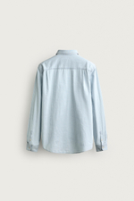 ЛЕГКАЯ ДЖИНСОВАЯ РУБАШКА В ПОЛОСКУ — ZARA