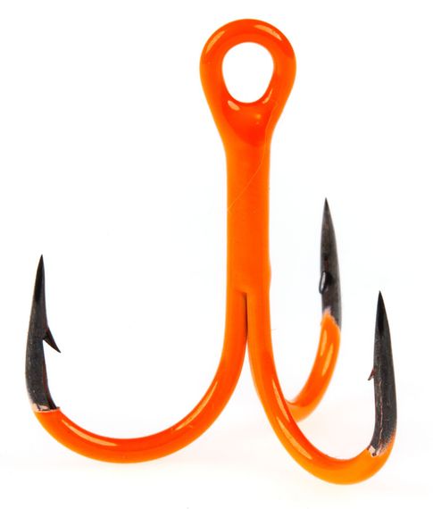 Крючки-тройники Lucky John Orange UV LJH201 разм.K01 5 шт.