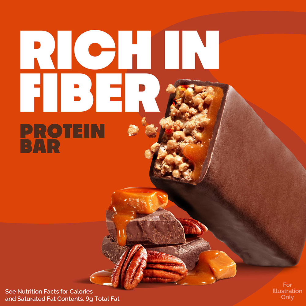 Quest Nutrition, Hero Protein Bar, хрустящий шоколад с карамелью и пеканом, 12 батончиков, 60 г (2,12 унции)