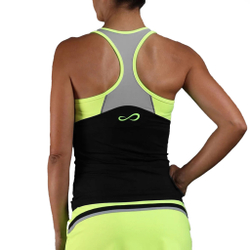 Женская теннисная майка Endless Flow Tank Top Women - Black, Green
