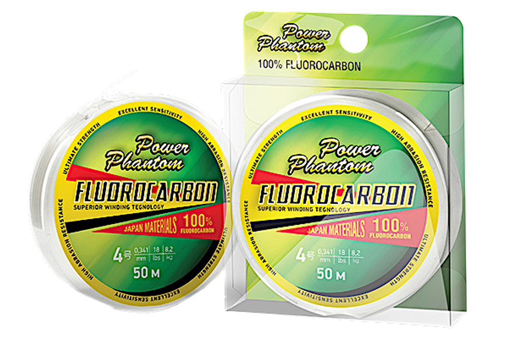 Флюорокарбон Power Phantom Fluorocarbon 30м #0.8 0.14мм 1.73кг Прозрачный