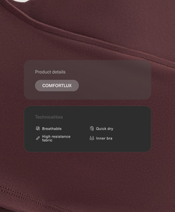Oysho Топ Comfortlux, шоколадно-коричневый