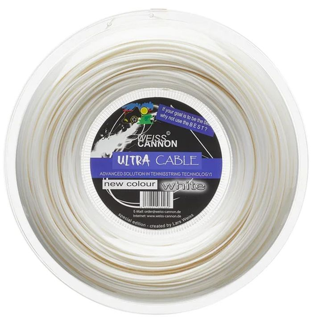 Теннисные струны Weiss Cannon Ultra Cable (200 m) - white