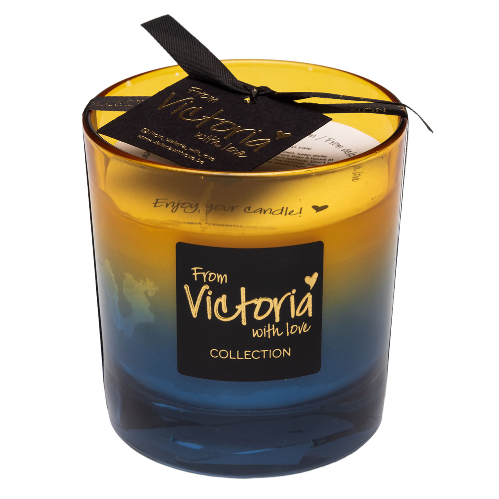 nan Свеча ароматическая Fade blue Victoria with Love Синий