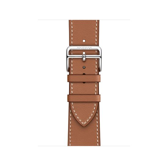 Apple Watch Hermès 45mm Silver Stainless Steel Case with Single Tour Gold