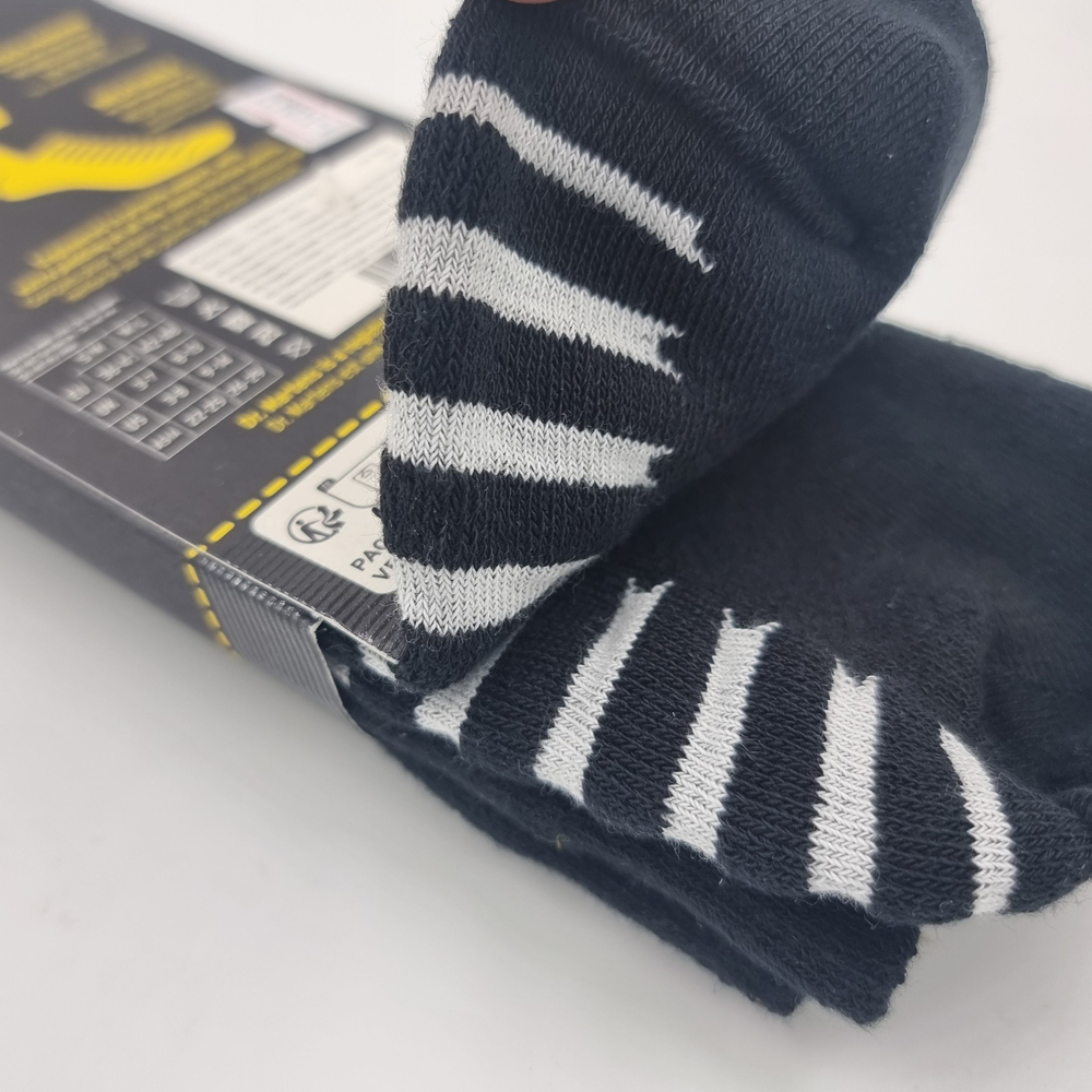DR. MARTENS Носки DOUBLE DOC из смесового хлопка, черно-белые, M/L (42-48), 1 пара (Из Финляндии)