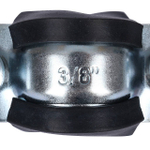 Хомут для труб двухвинтовой STOUT - 3/8" (15-19 мм, с гайкой)