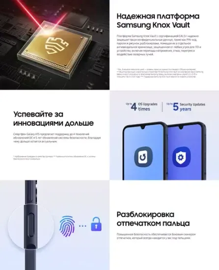 Смартфон Samsung Galaxy A15 8/256 Гб Жёлтый