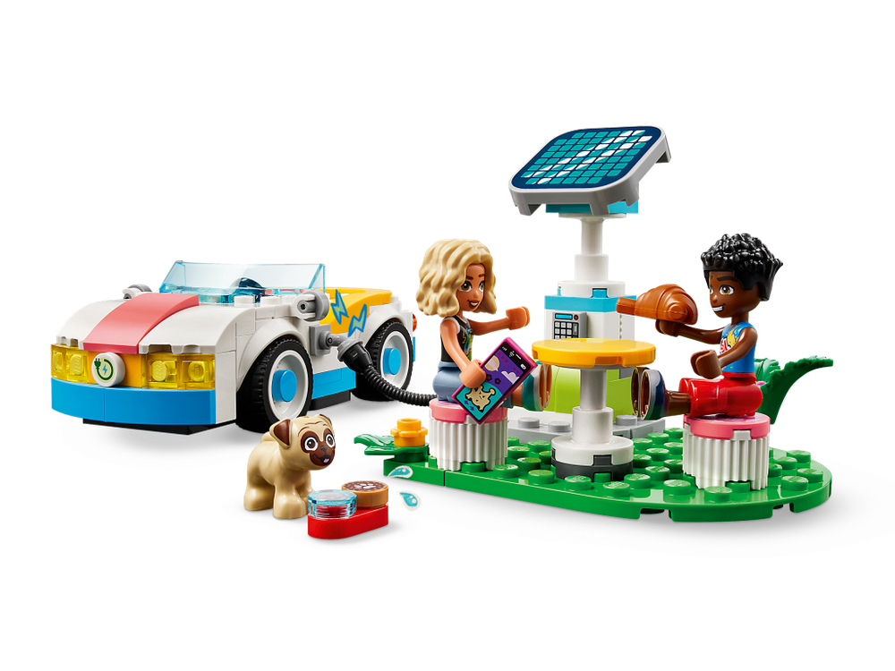 Конструктор Лего Френдс Электромобиль и зарядная станция | LEGO Friends Electric Car and Charger 42609 170 деталей (6+)