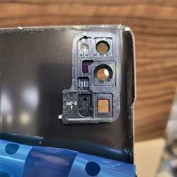 Крышка для Honor 30 Pro Plus - задняя стеклянная панель "хорошее качество" (серебристо-сиреневого цвета)