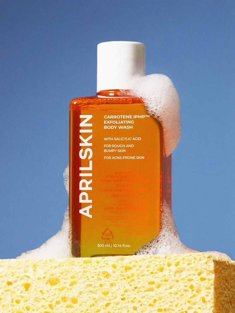 APRILSKIN Противовоспалительный гель для душа для проблемной кожи Carrotene IPMP™ Exfoliating Body Was 300 мл