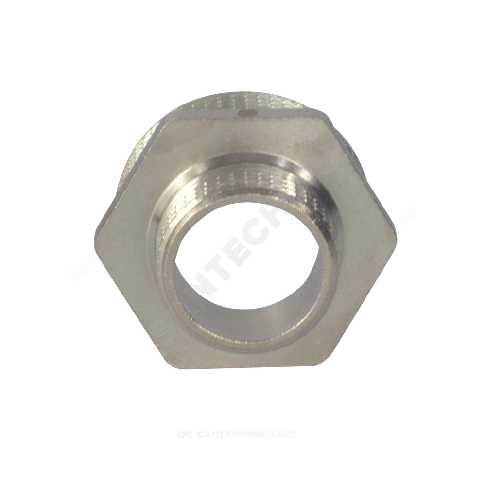 Ниппель латунь никель переходной Ду 25х20 (1"х3/4") НР SantechSystems