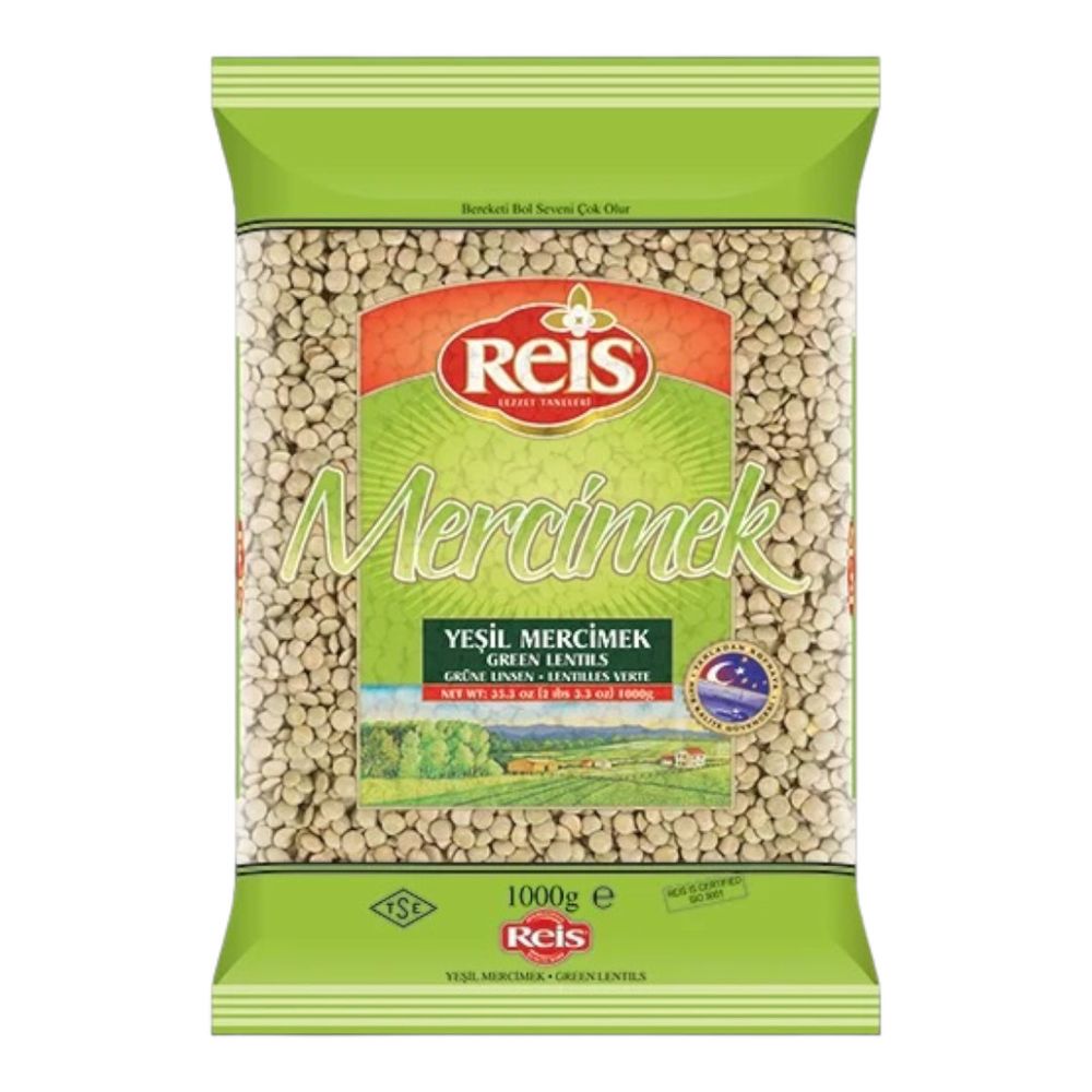 Чечевица зеленая, 1кг (Reis)
