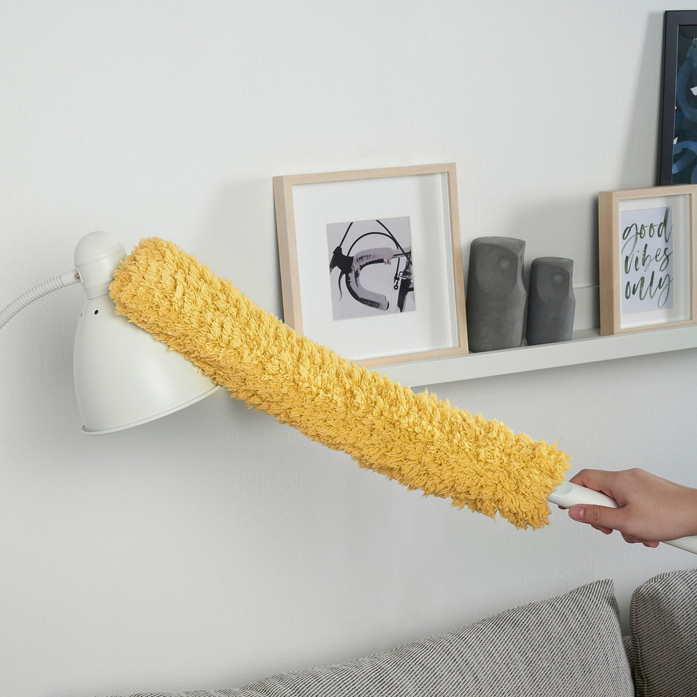 IKEA PEPPRIG  (ИКЕА ПЕППРИГ)  -  Насадка на щётку для пыли - жёлтый 45х7 см