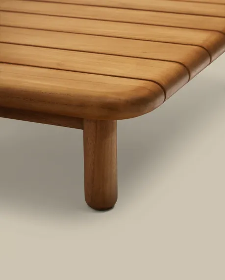 Журнальный столик Turqueta из массива тика, 140x70 см