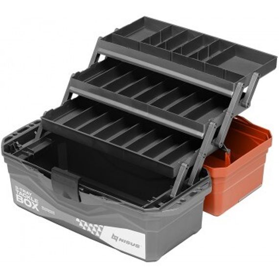 Ящик для снастей NISUS Tackle Box трехполочный оранжевый (N-TB-3-O)