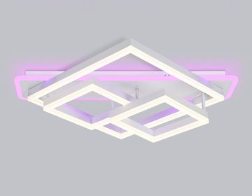 Потолочный светодиодный светильник с пультом 132W 3000K-6400K+RGB FA8531 WH белый Disk Acrylic Ambrella