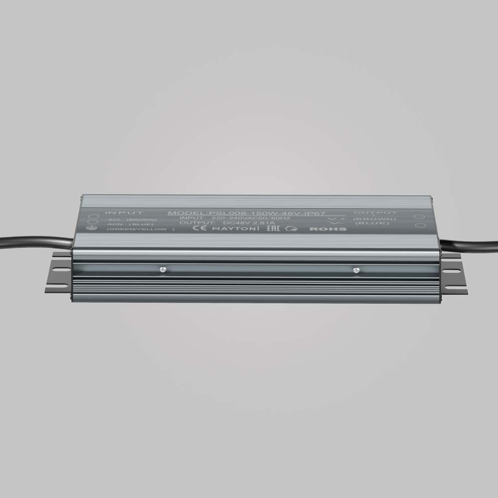 Блок питания для магнитных систем 48V, 150Вт, IP67 Maytoni Power Supply Magnetic PSL008-150W-48V-IP67