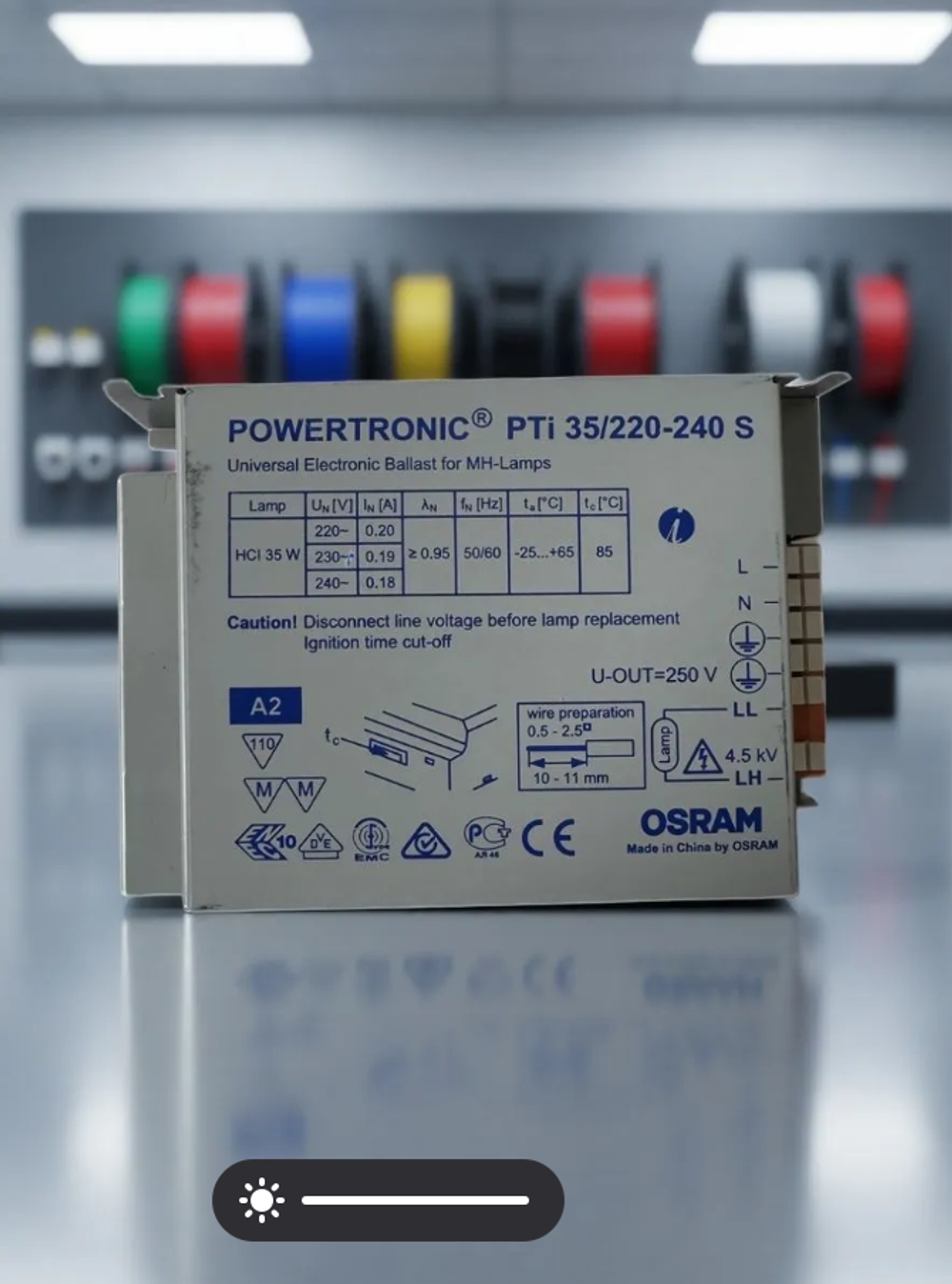 Пускорегулирующий аппарат для МГЛ OSRAM POWERTRONIC PTi 35/220-240 S