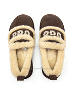 Купить мокасины UGG FAT DING SLIPON шоколадного цвета