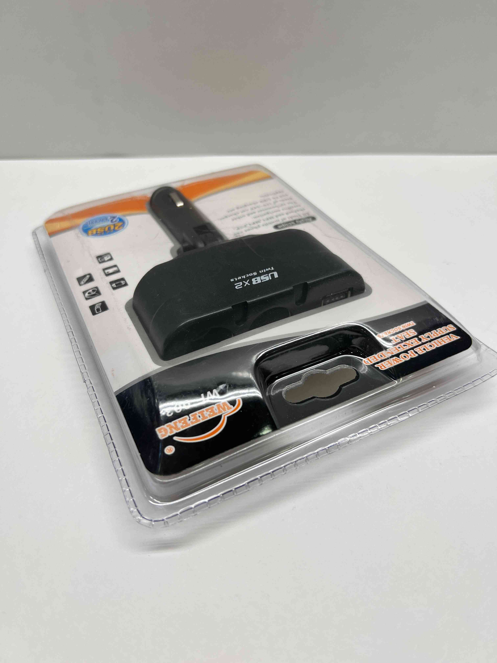 Разветвитель прикуривателя автомобиля WEIFENG WF-003 12/24 v 2 USB-разъема (за 1 шт.)
