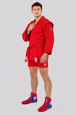 Куртка для самбо MASTER ВФС ESKHATA красный