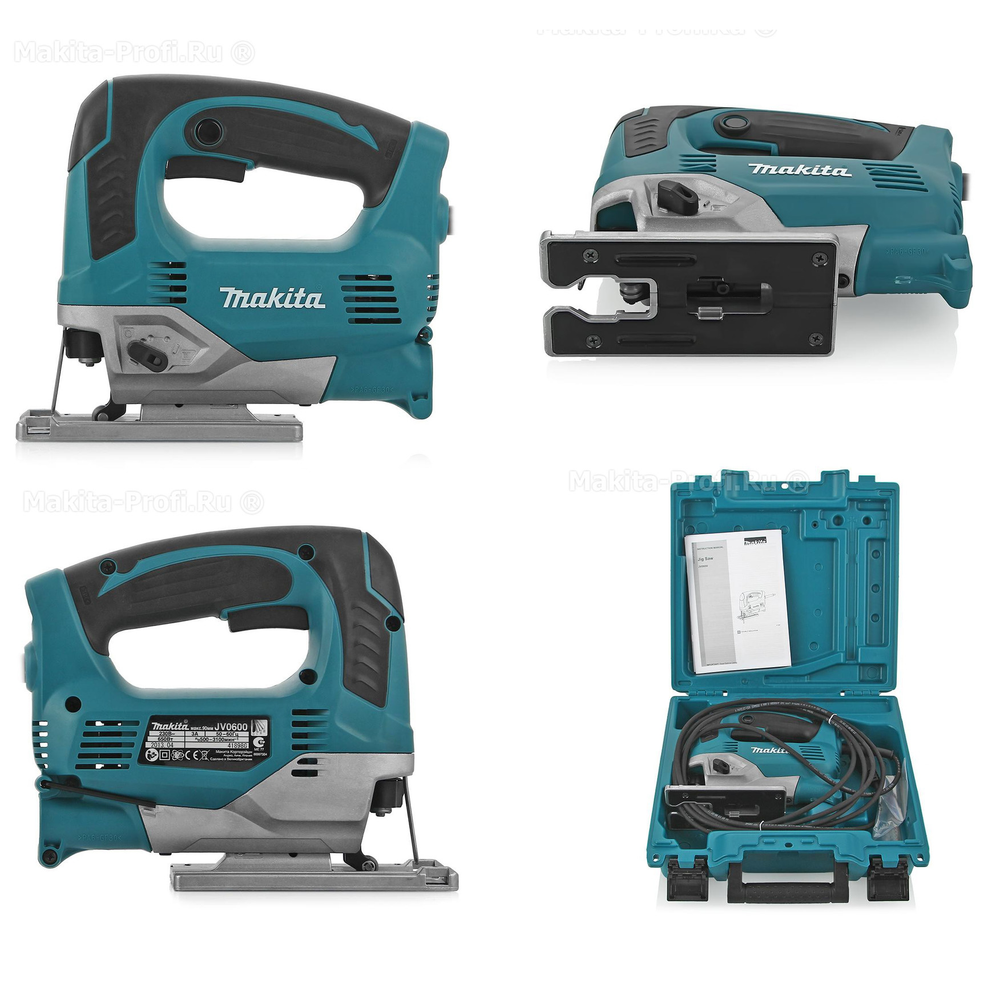Электрический лобзик Makita 0,65 кВт с маятниковым ходом, в кейсе JV0600K