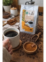 Кофе в зернах "BAO Cinnamon" Арабика/Робуста Вьетнам, с корицей, вакуумная упаковка, 500 г