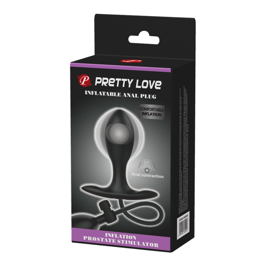 Надувающаяся анальная пробка со смещенным центром тяжести Pretty Love BI-040096Q