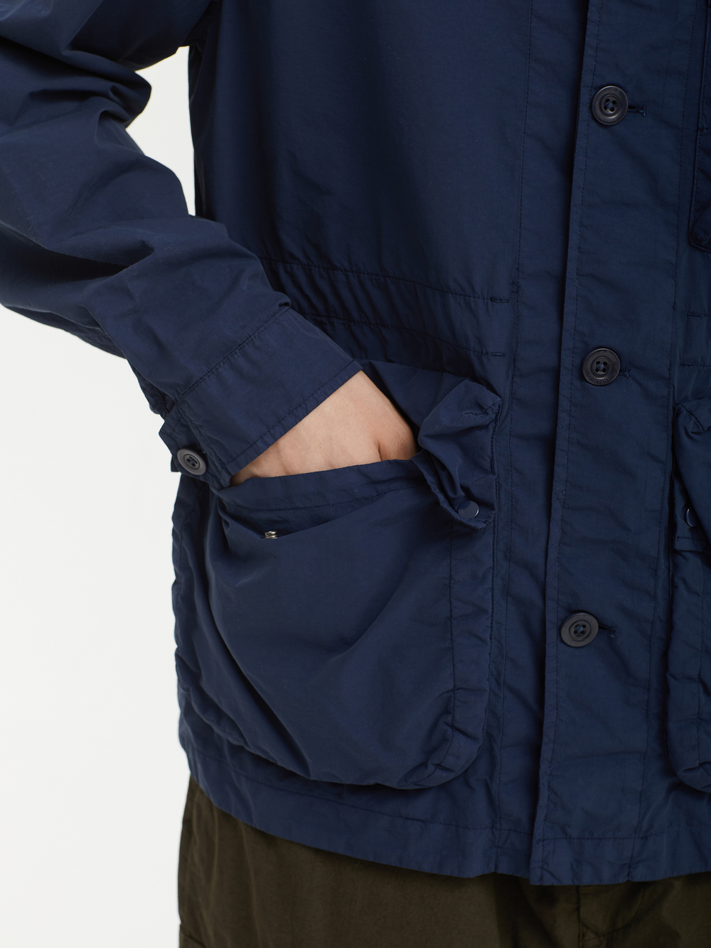 Мужская Куртка Flatt Nylon Mixed Button Lens
