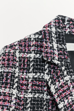БЛЕЙЗЕР В КЛЕТКУ ИЗ РЕЛЬЕФНОЙ ТКАНИ — ZARA