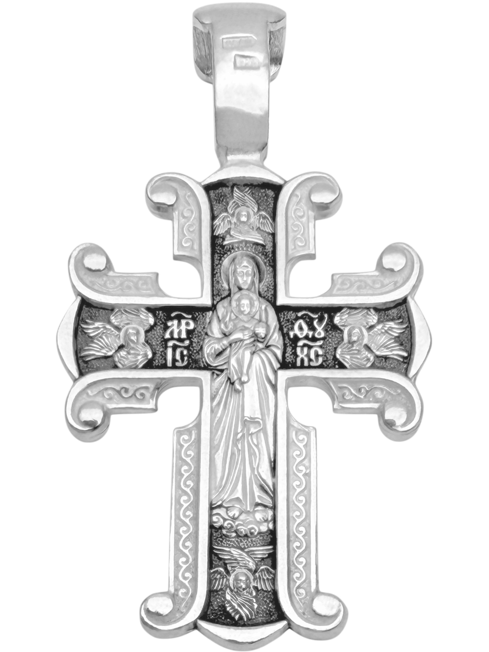 Крест из серебра/Чернение/Валаамская БМ