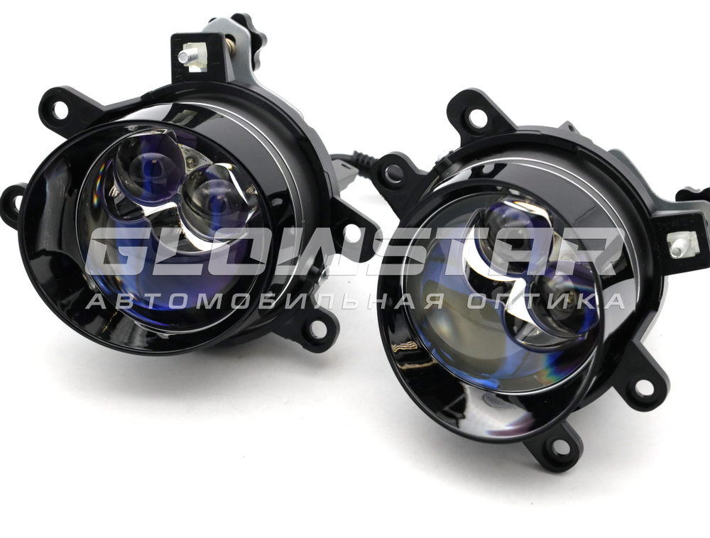 Светодиодные ПТФ Sariti N5 Blue Lens, 3.0 дюйма, 12V, 45/76W, 6000K, крепление Toyota/Lexus (комплект, 2шт)
