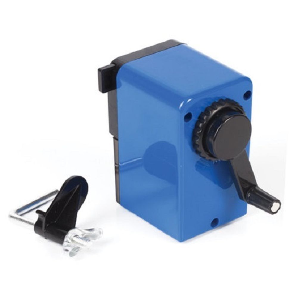 Точилка механическая Brauberg RoboBlue, пласт. корпус, со струбциной, синий, инд. упак.