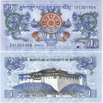 1 нгултрум 2013 Бутан