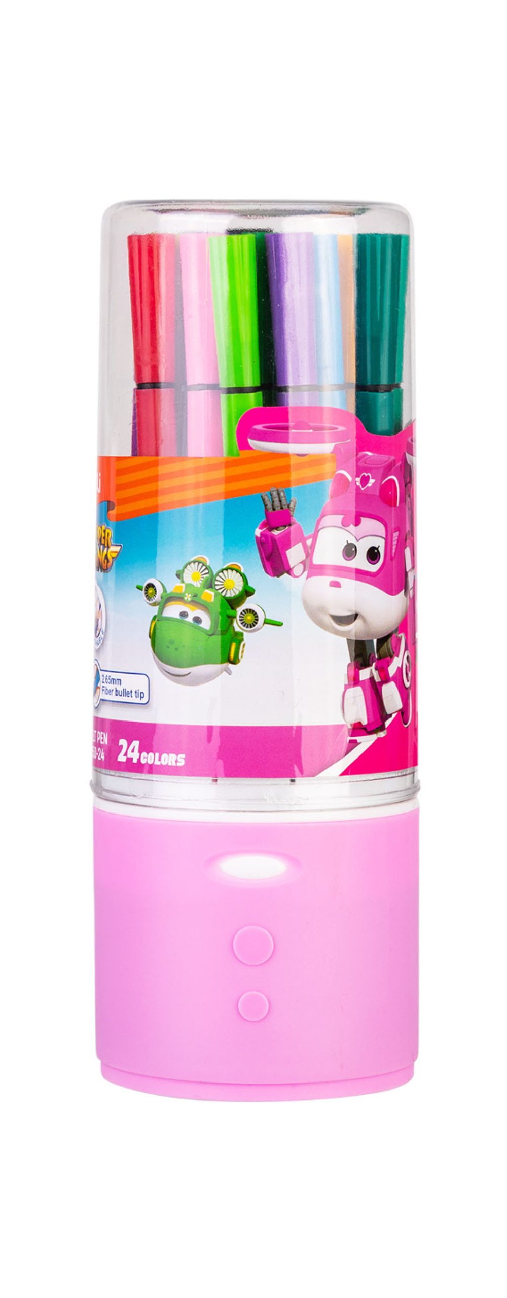Фломастеры 24цв. Deli Super Wings пластиковая туба EC150-24