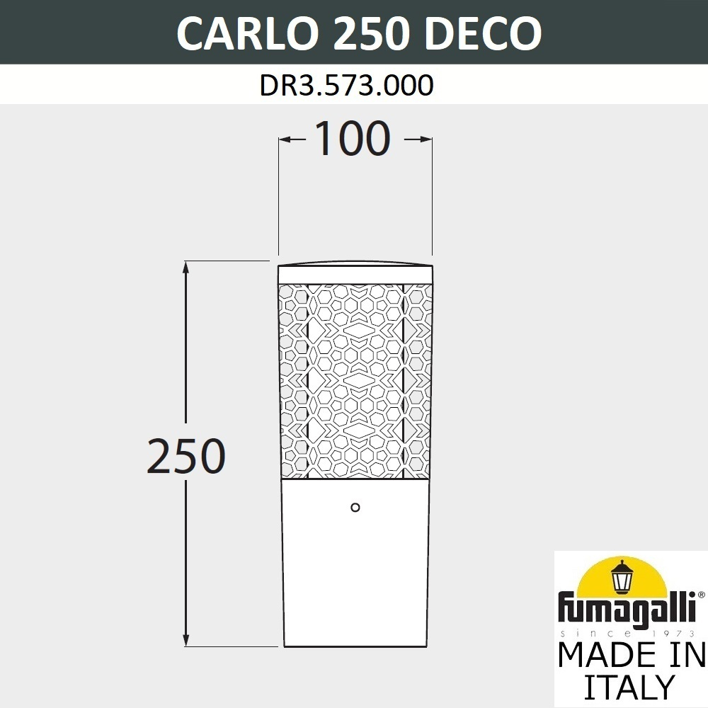 Ландшафтный светильник Fumagalli CARLO DECO DR3.573.000.AXU1L