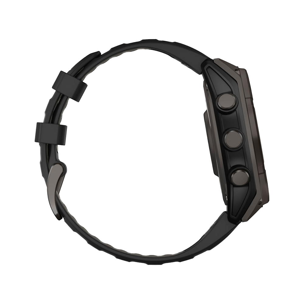 Умные часы Garmin Fenix 8, 47мм, Solar Sapphire Titanium Carbon Gray (010-02906-11)